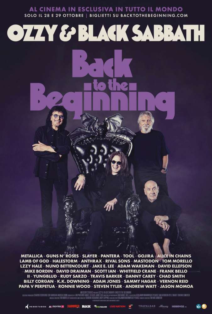 Locandina Ozzy & Black Sabbath - Back to the Beginning